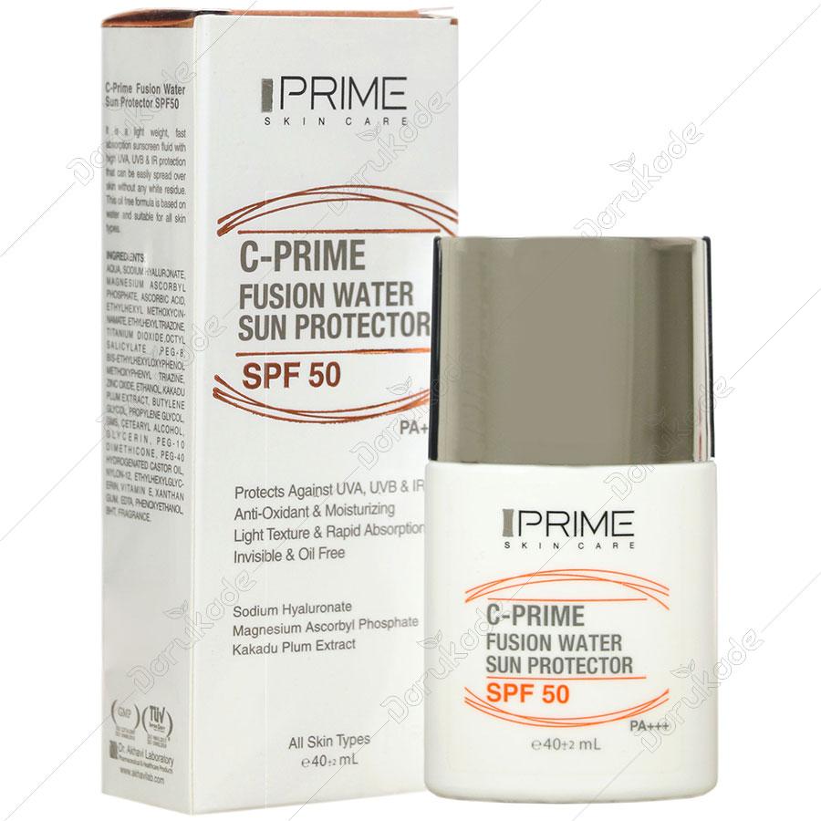 فلوئید ضد آفتاب ویتامین سی پرایم SPF50