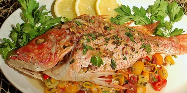 خوراک ماهی سرخو