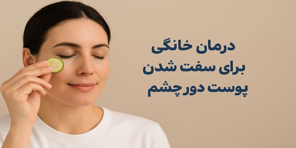 درمان خانگی برای سفت شدن پوست دور چشم