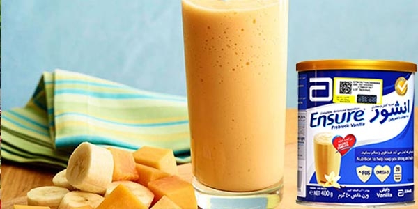 طرز تهیه اسموتی موز با پودر Ensure