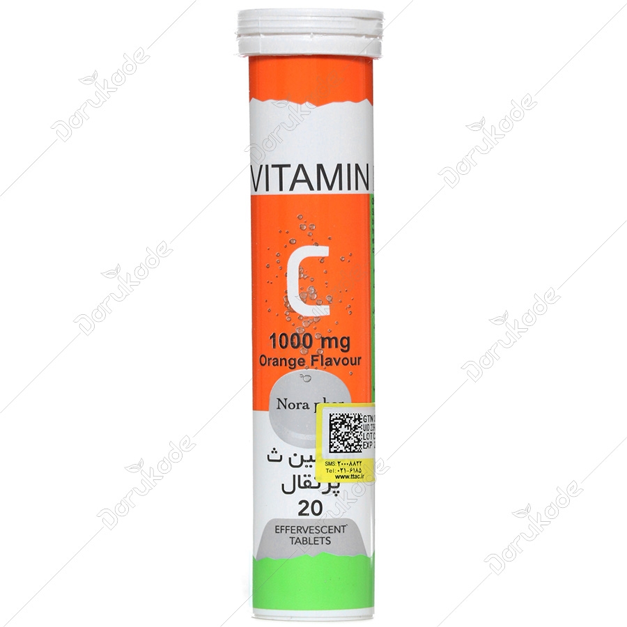 ویتامین سی 1000 میلی گرم نورا فار