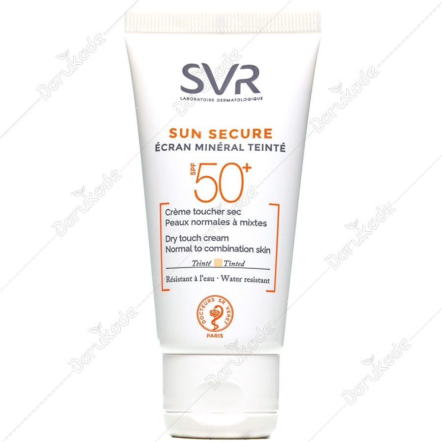 ضد آفتاب مینرال رنگی SPF50 سان سکیور پوست نرمال تا مختلط