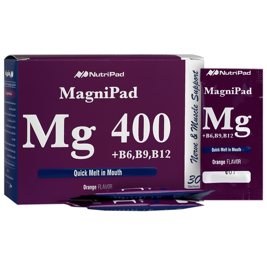 مگنی پاد منیزیم ب6 ب9 ب12