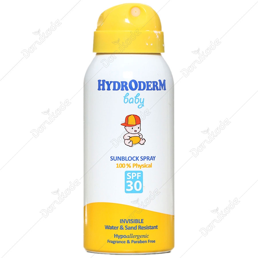 اسپری ضد آفتاب کودکان هیدرودرم SPF30
