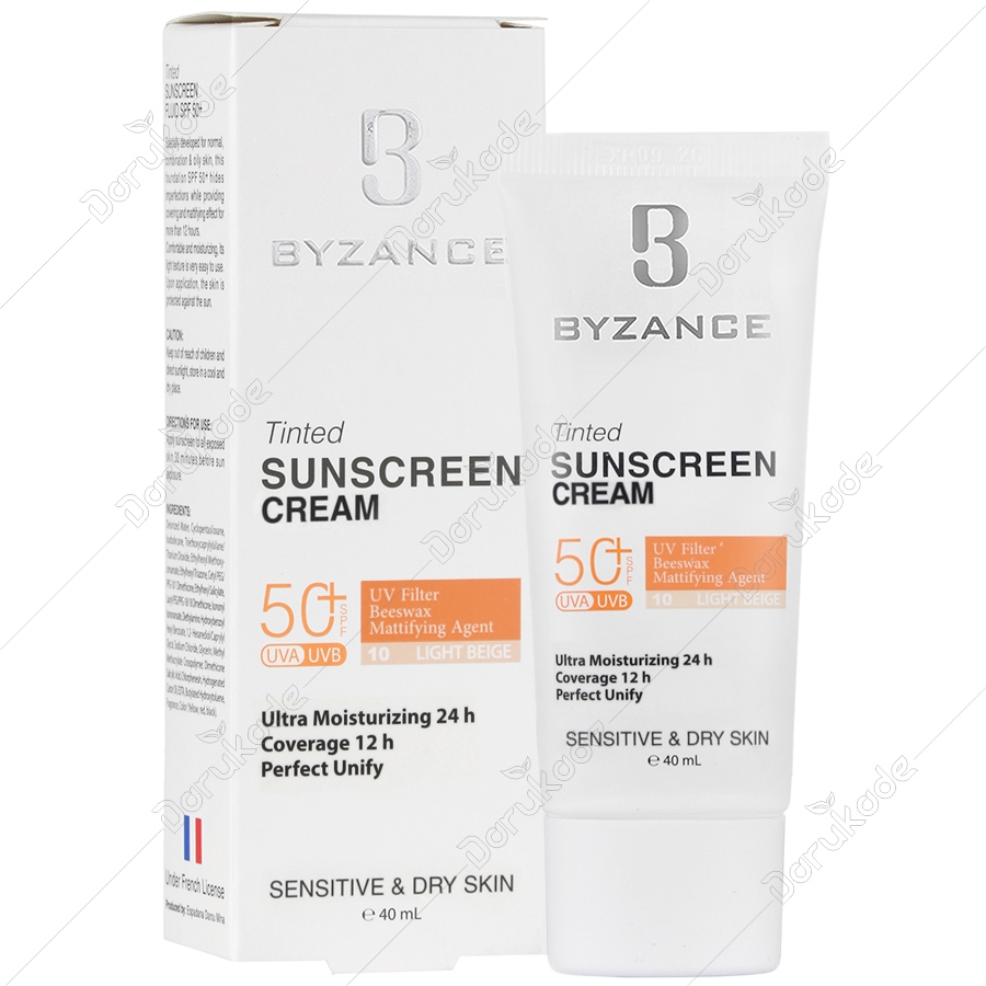 کرم ضد آفتاب رنگی SPF50 پوست خشک