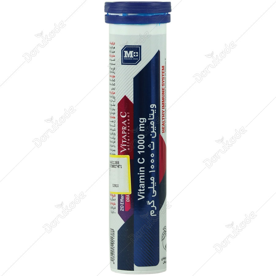 قرص جوشان ویتامین سی ام پلاس 1000 میلی گرم