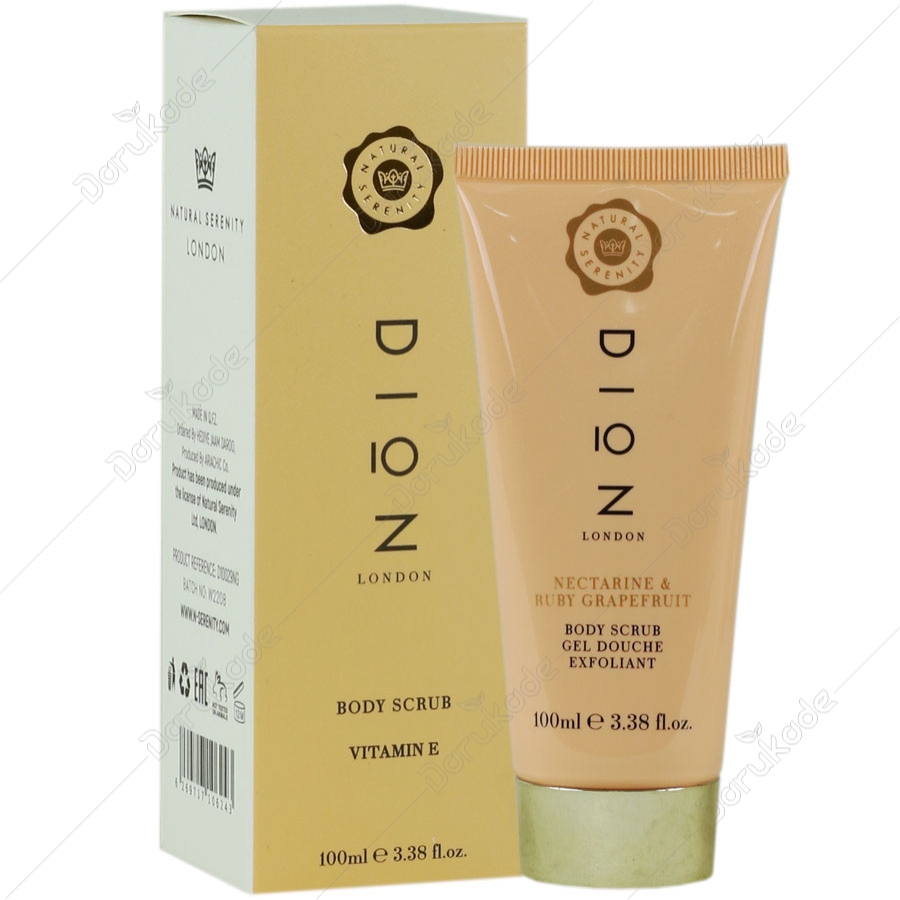 اسکراب صورت و بدن رایحه شلیل و گریپ فروت سرخ  