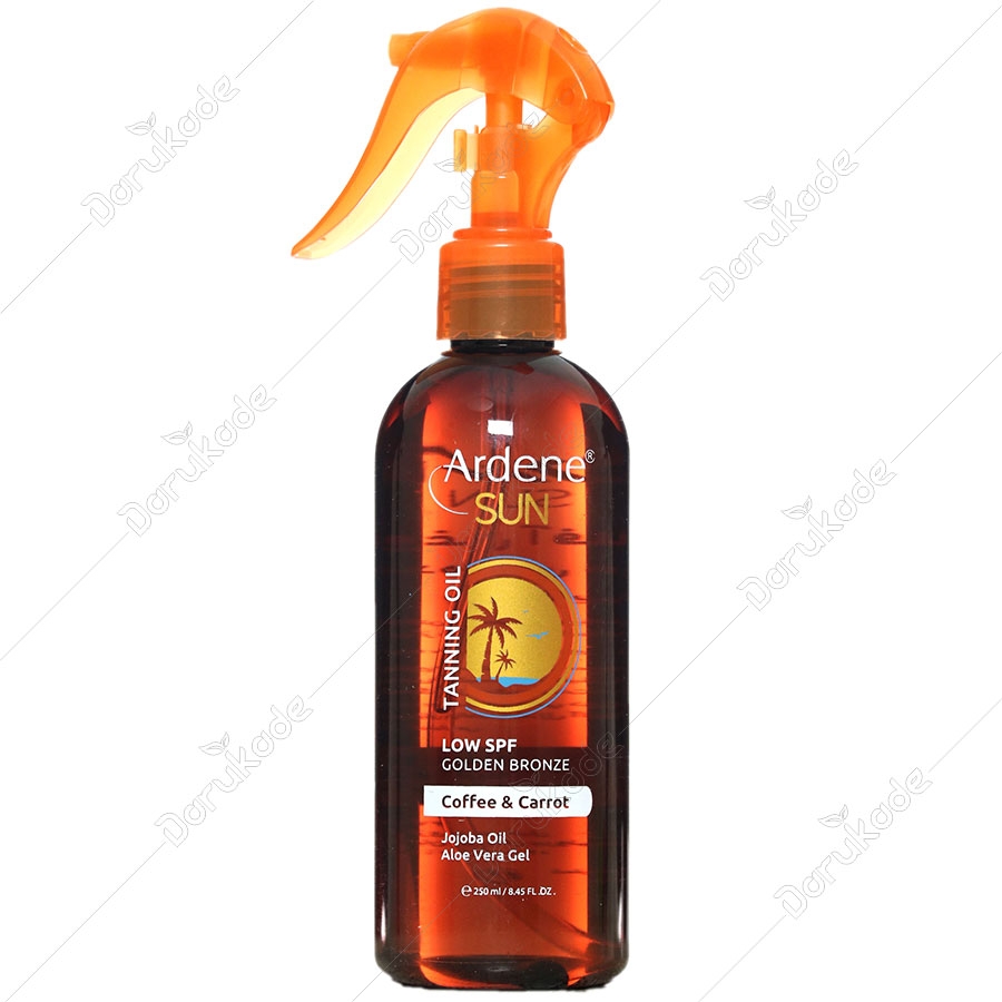 روغن آفتاب برنزه کننده حاوی هویج و قهوه