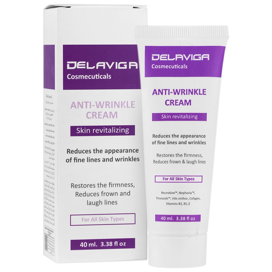 کرم ضد چروک دلاویگا 40 میلی لیتر