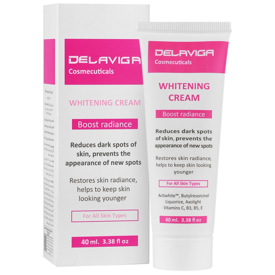 کرم روشن کننده انواع پوست دلاویگا 40 میلی لیتر