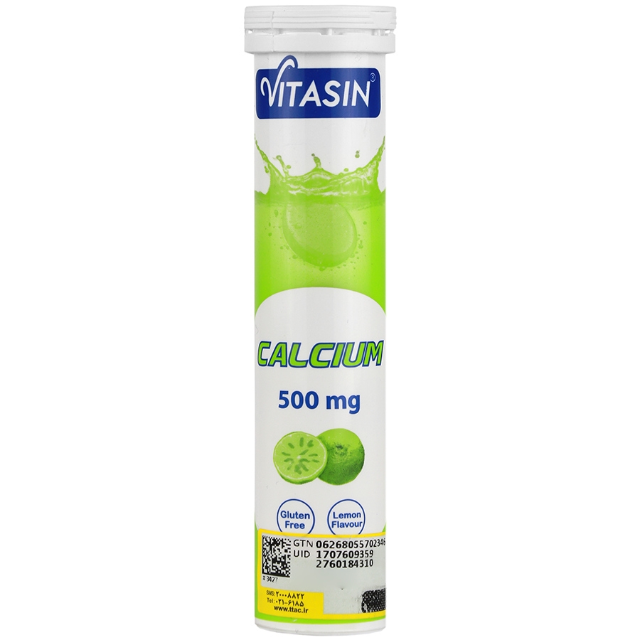 قرص جوشان کلسیم ویتاسین 500 میلی گرم