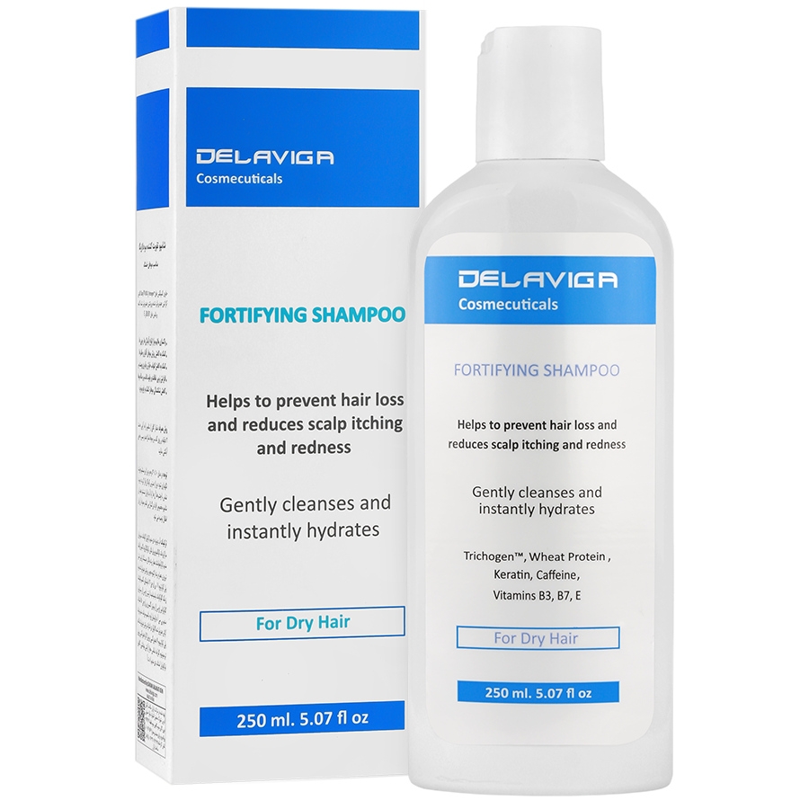 شامپو تقویت کننده موی خشک دلاویگا 250 میلی لیتر