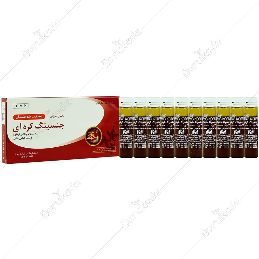 محلول خوراکی جنسینگ کره ای