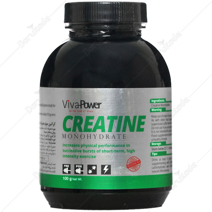 کراتین مونوهیدرات ویوا پاور 100 گرمی