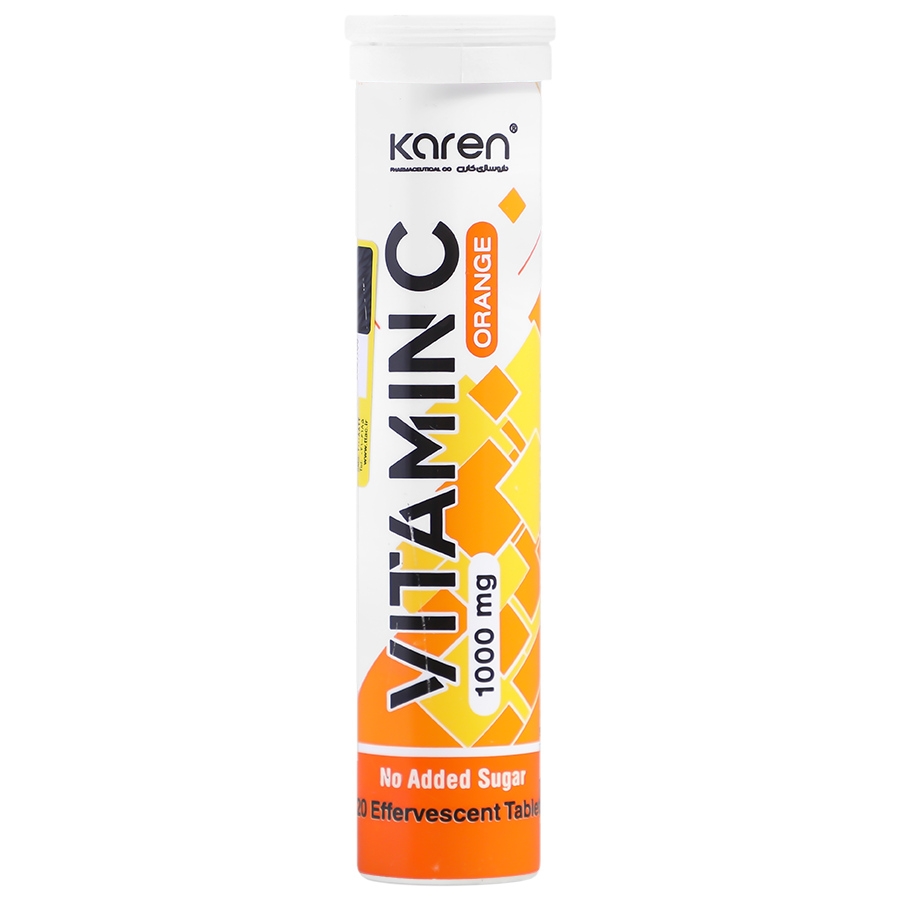 قرص جوشان ویتامین سی کارن 1000 میلی گرم
