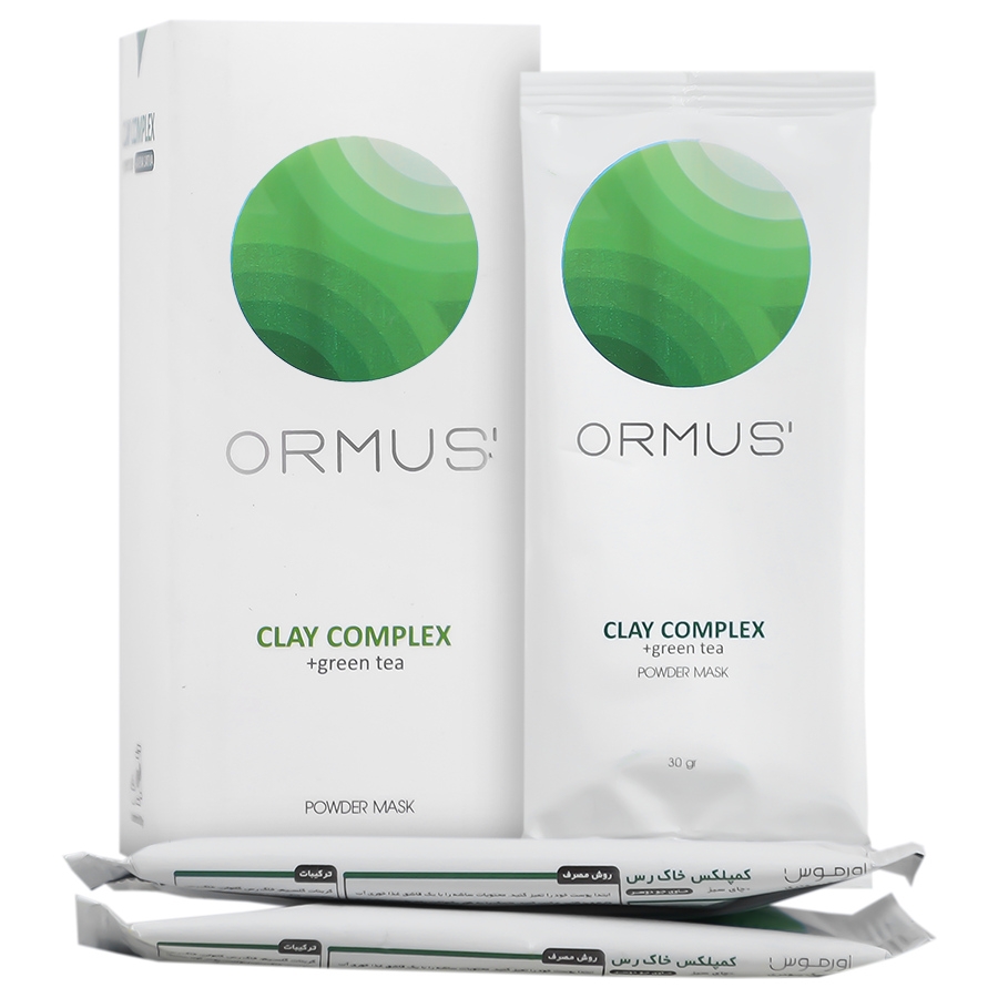 ماسک پودری خاک رس و چای سبز