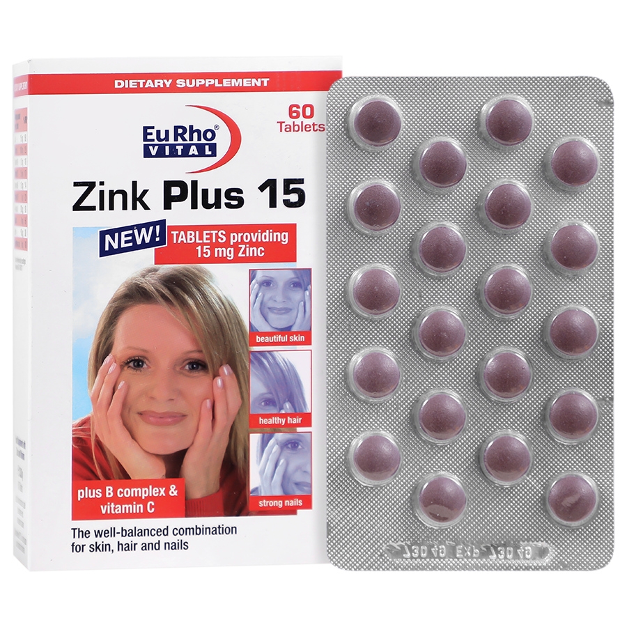 زینک پلاس یوروویتال 15 میلی گرم