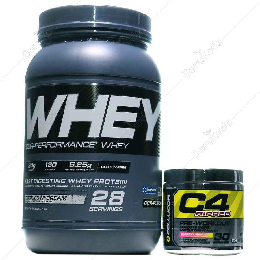 پک وی کور پرفورمنس بیسکوییت کرمدار و سی فور ریپد لیمو گیلاس سلوکور