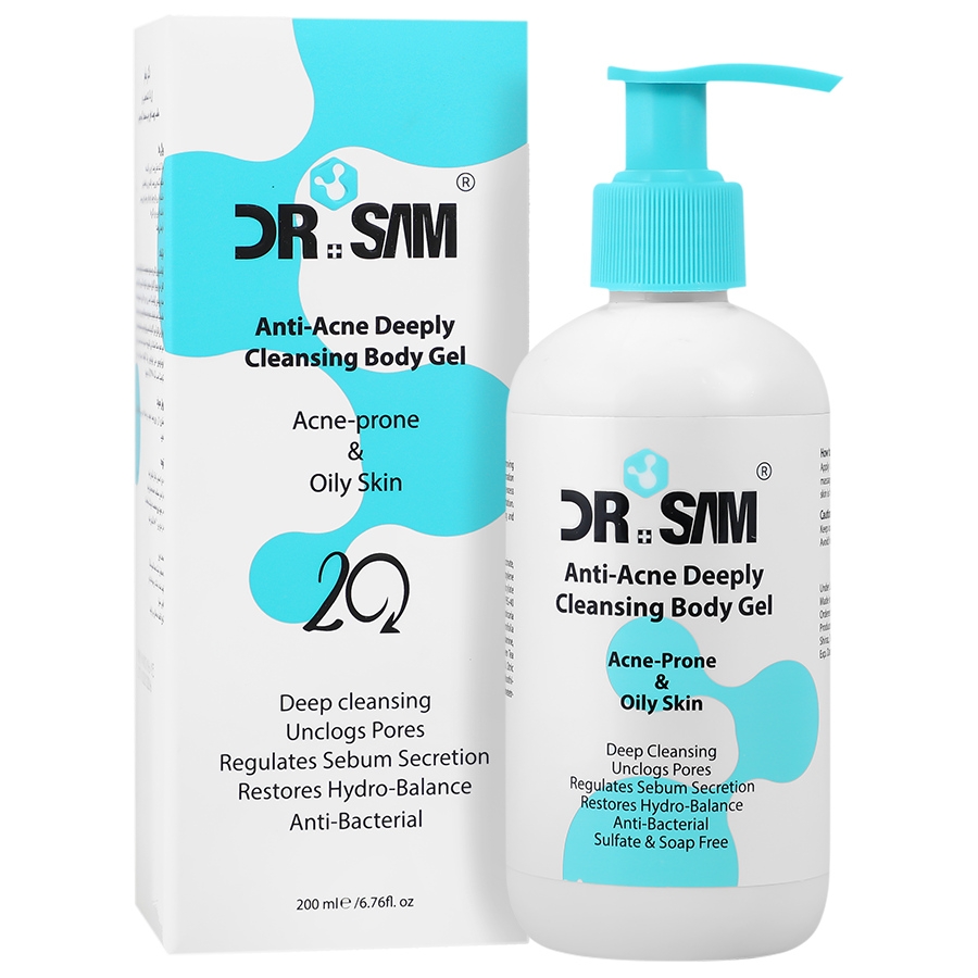 ژل پاک کننده عمقی بدن پوست چرب و جوش دار