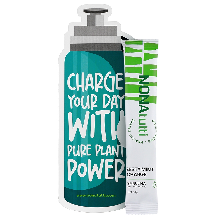 پودر نوشیدنی اسپیرولینا نعنا و لیمو 1