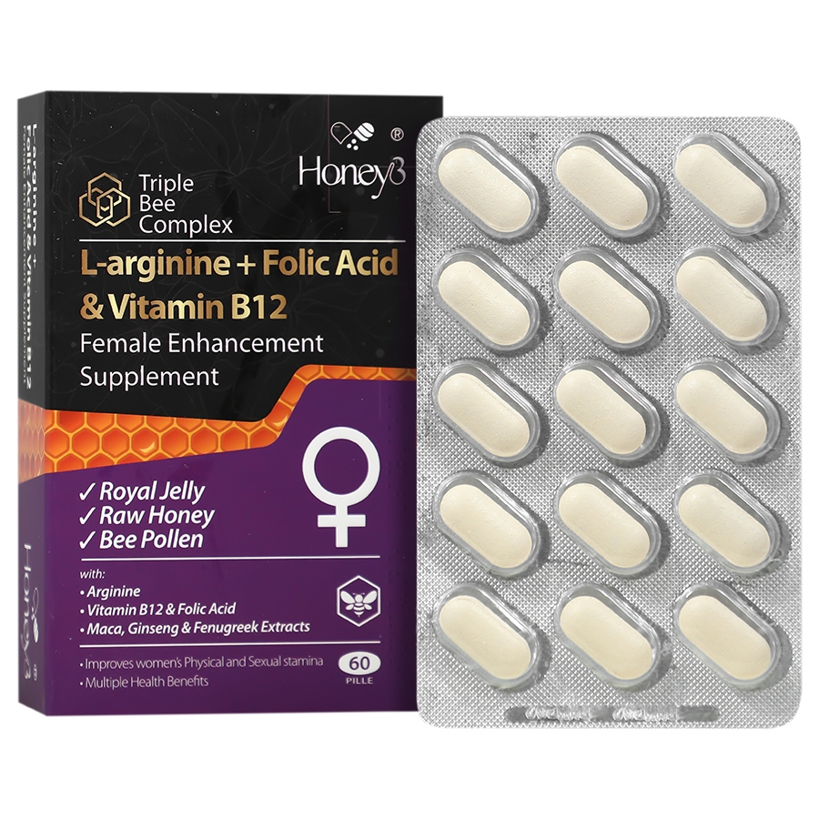 ال آرژنین پلاس فولیک اسید و ویتامین ب12