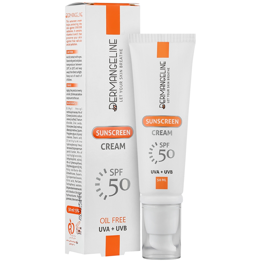 کرم ضد آفتاب فاقد چربی SPF50 انواع پوست