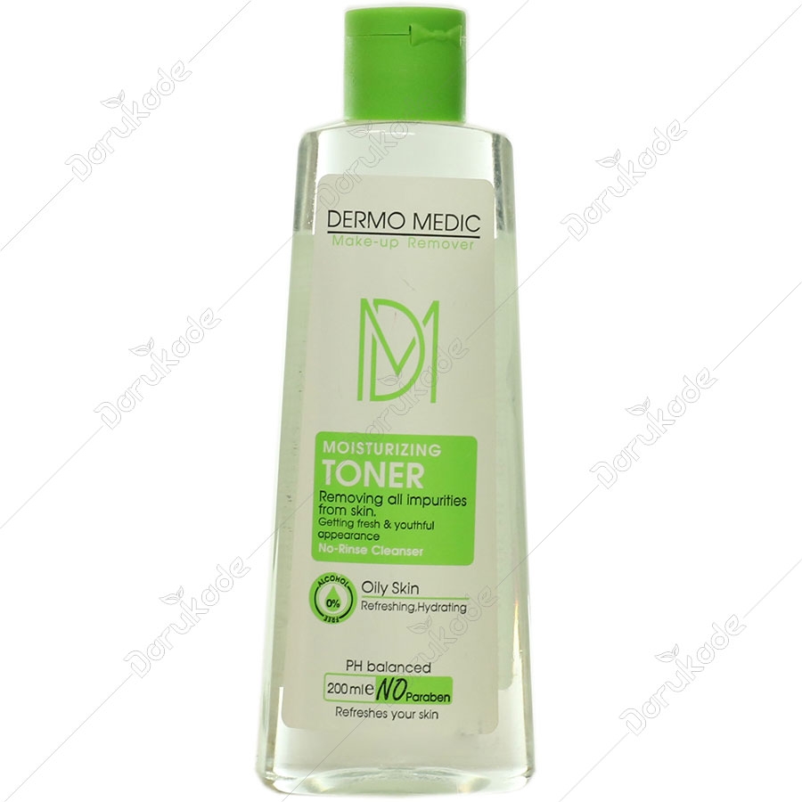 تونر پاک کننده آرایش درمومدیک پوست چرب