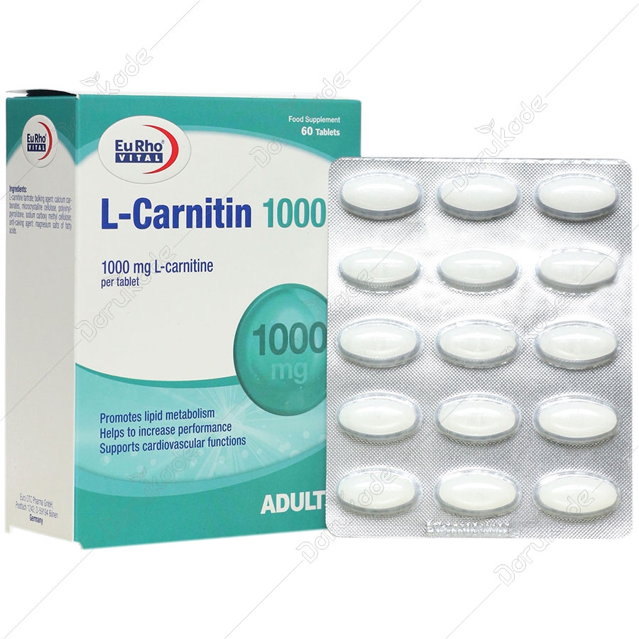 ال کارنیتین یورو ویتال 1000 میلی گرمی