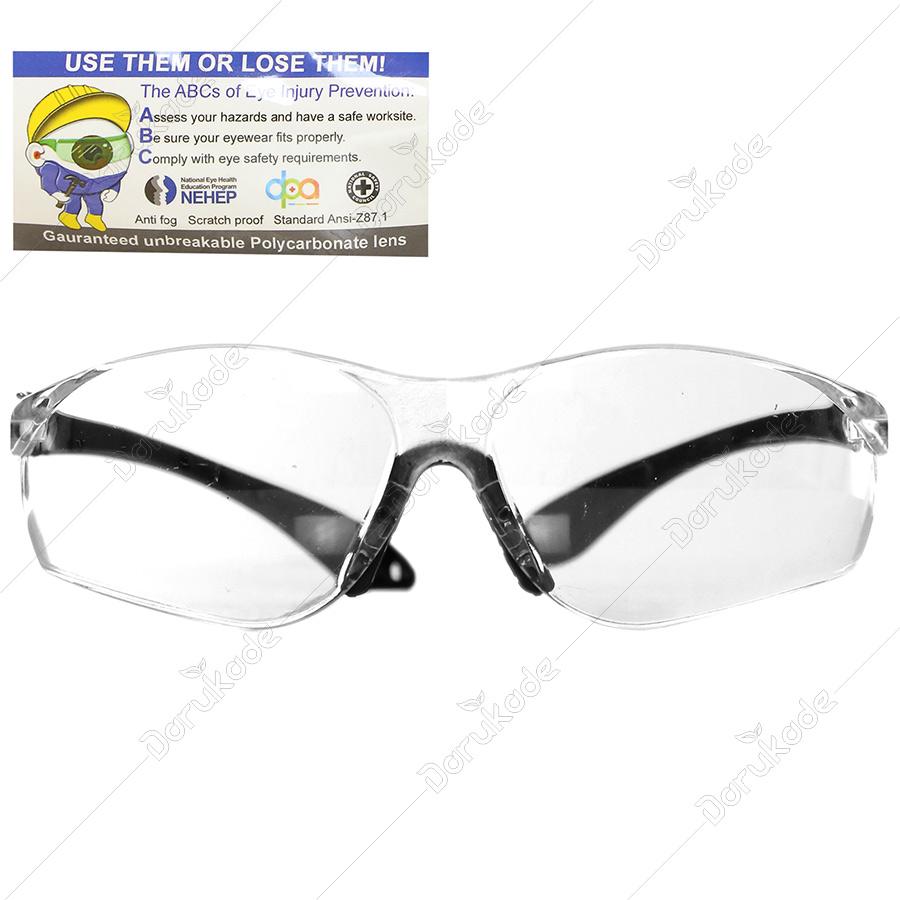 عینک محافظ طبی تک پلاست