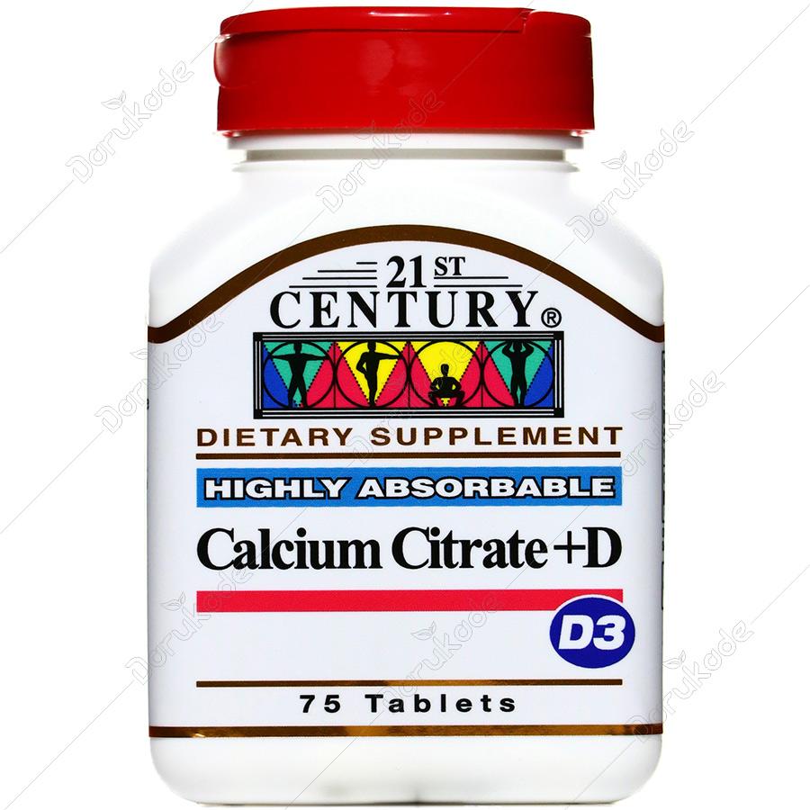 کلسیم سیترات و ویتامین دی 75 عددی