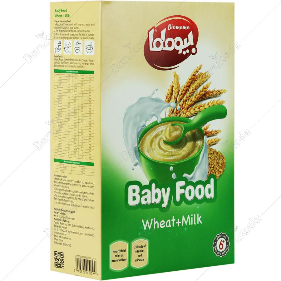 غذای کودک گندمین و شیر