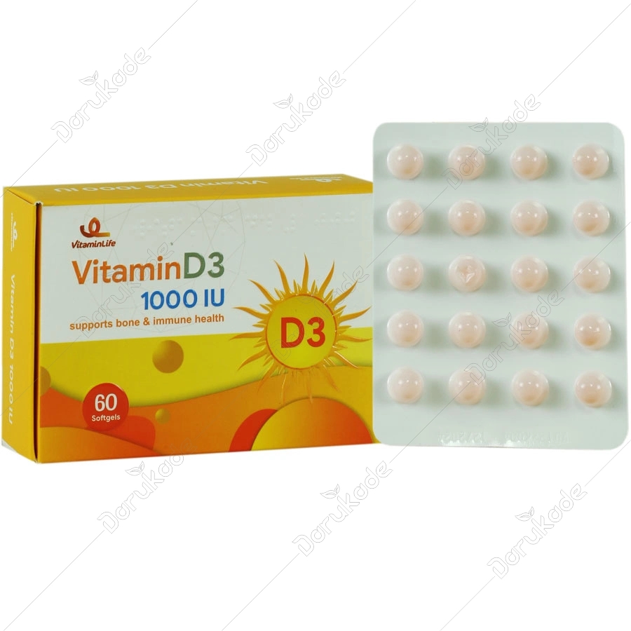 ویتامین د3 1000 ویتامین لایف