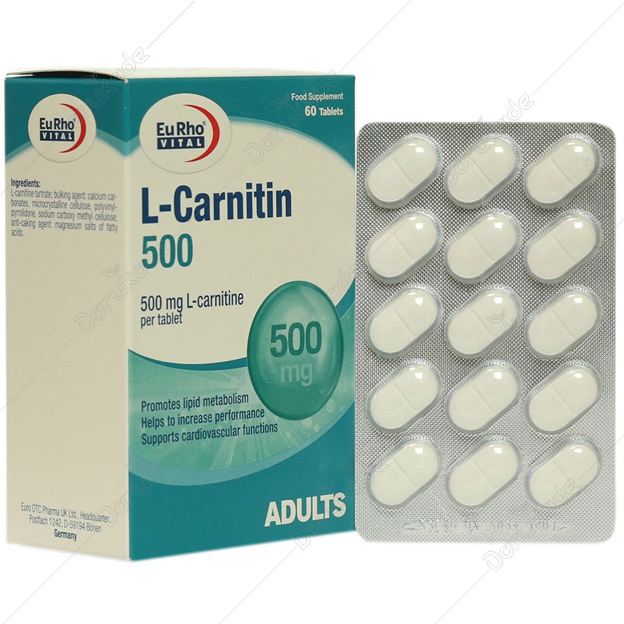 ال کارنیتین یوروویتال 500 میلی گرم