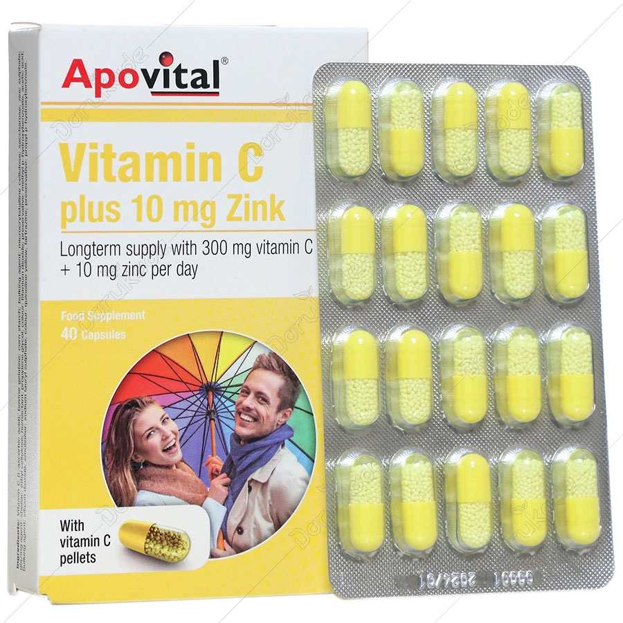 ویتامین سی پلاس 10 میلی گرم زینک