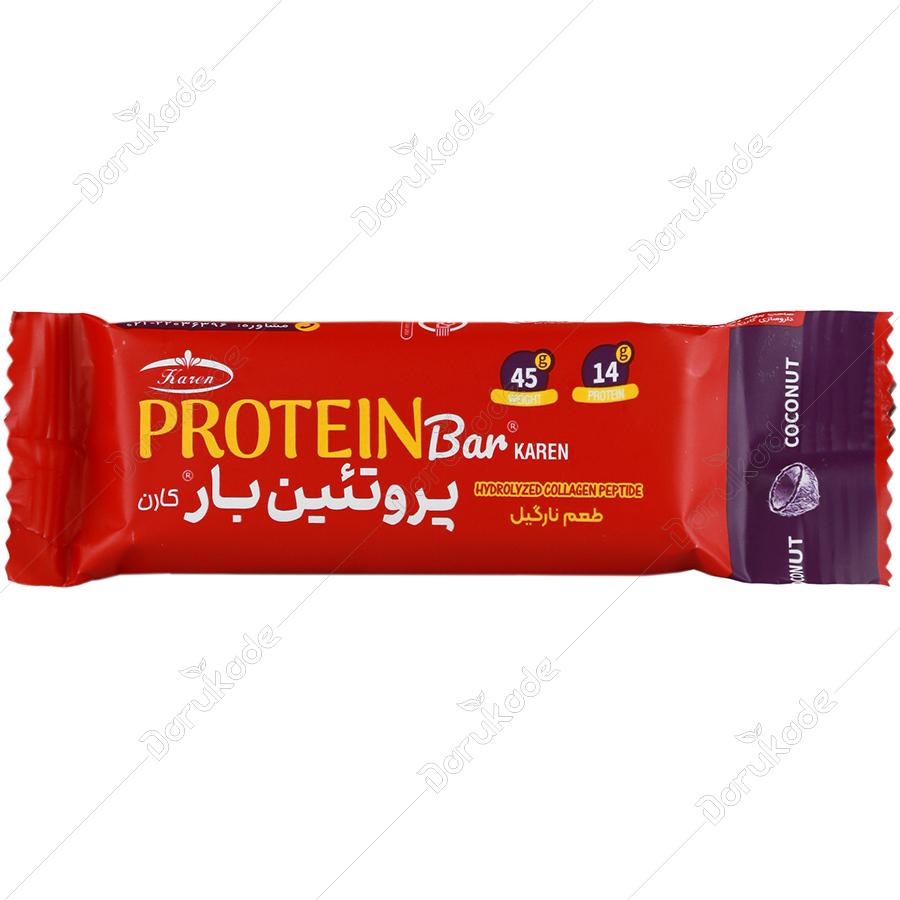 پروتئین بار 45 گرمی طعم نارگیل