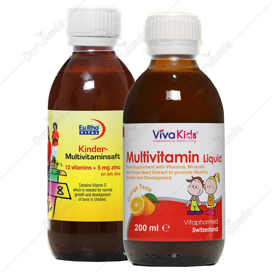 پک شربت ویواکیدزمولتی ویتامین کودکان
