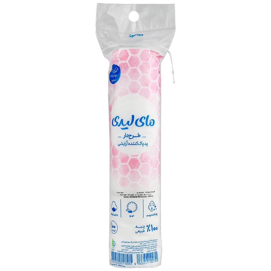 پد پاک کننده آرایشی طرح دار