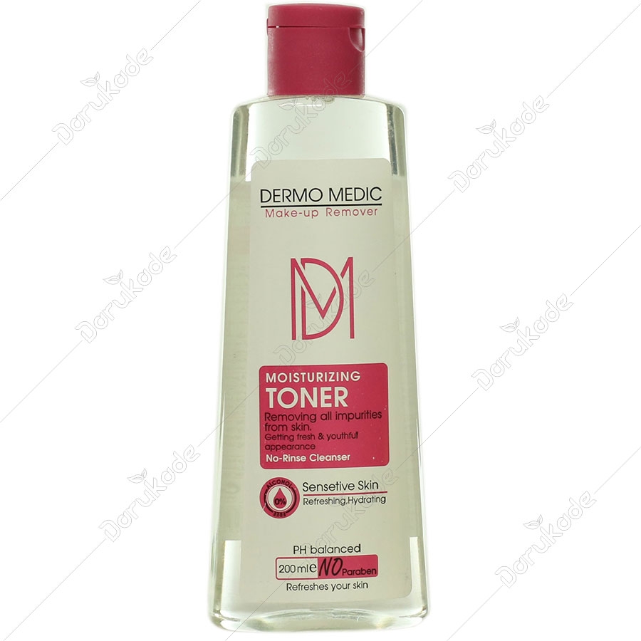 تونر پاک کننده آرایش درمومدیک پوست حساس
